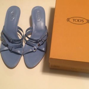 Tod's Bridgette Micro Acces Mule in Sky Blue